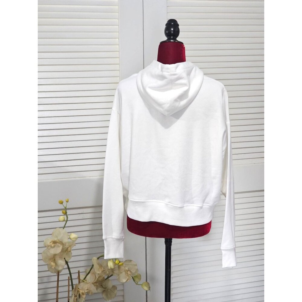 NWT The North Face Women's White Hoodie With Rainbow Logo Size Medium 002 - Picture 5 of 14